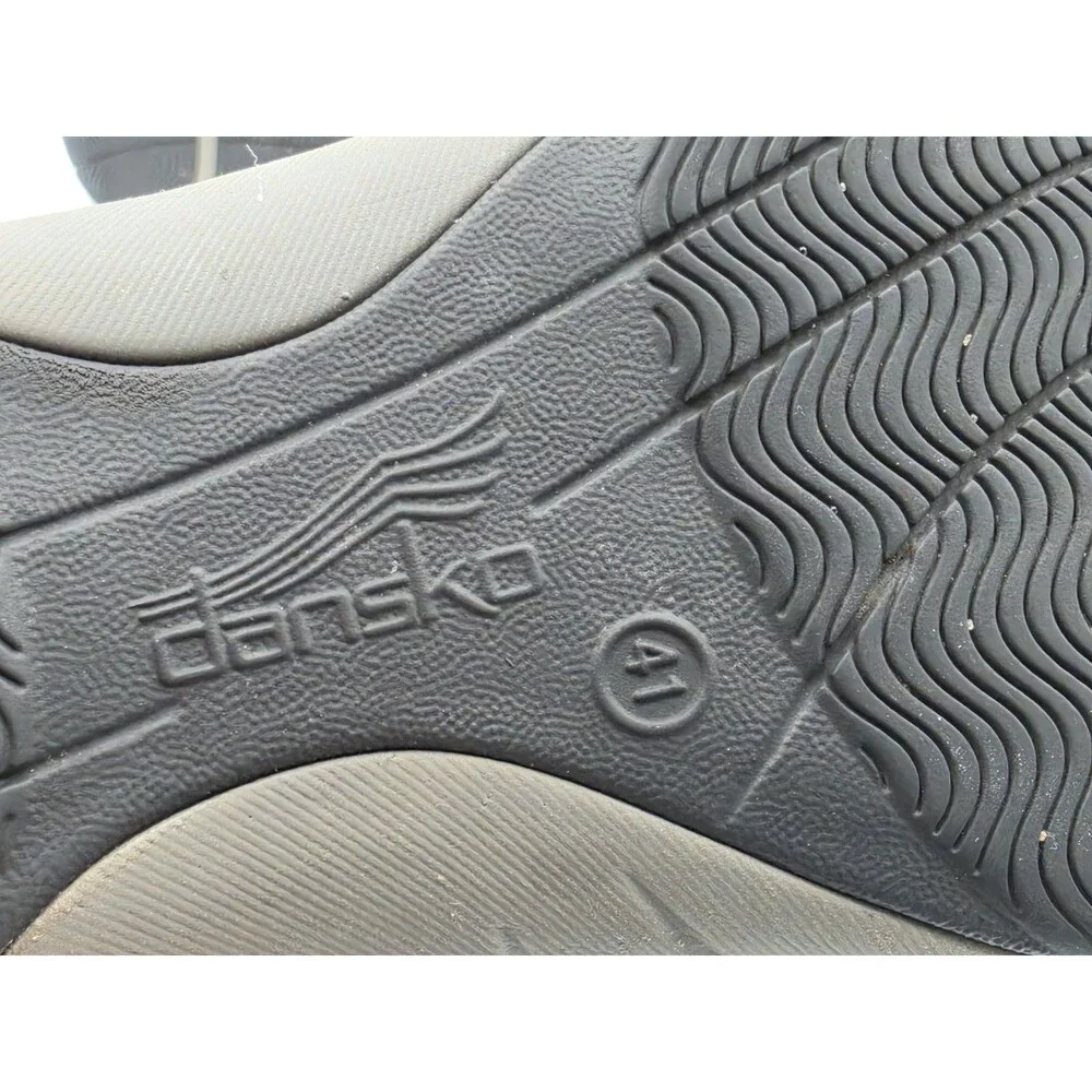 Dansko Henriette Comfort Sneakers Size 41 US Size 10-10.5 Black Suede & Mesh